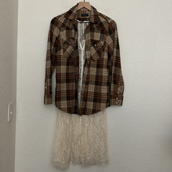 NWT Anthropologie sheer ivory lace tunic size Small - Picture 2 of 8